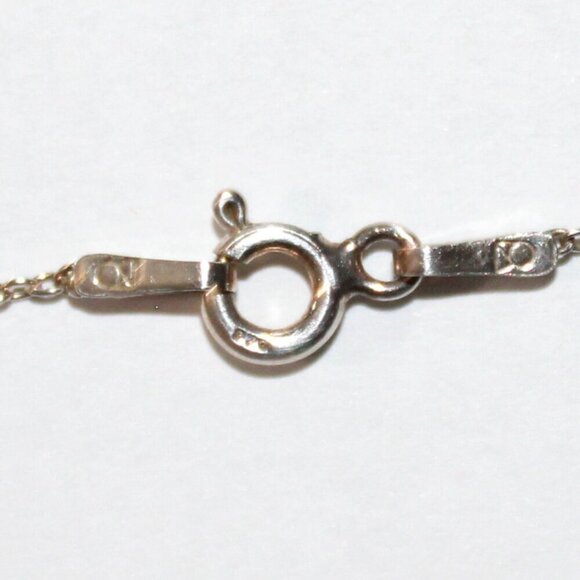 Sterling Silver Faux Turquoise & Marcasite Heart Necklace - Picture 5 of 7